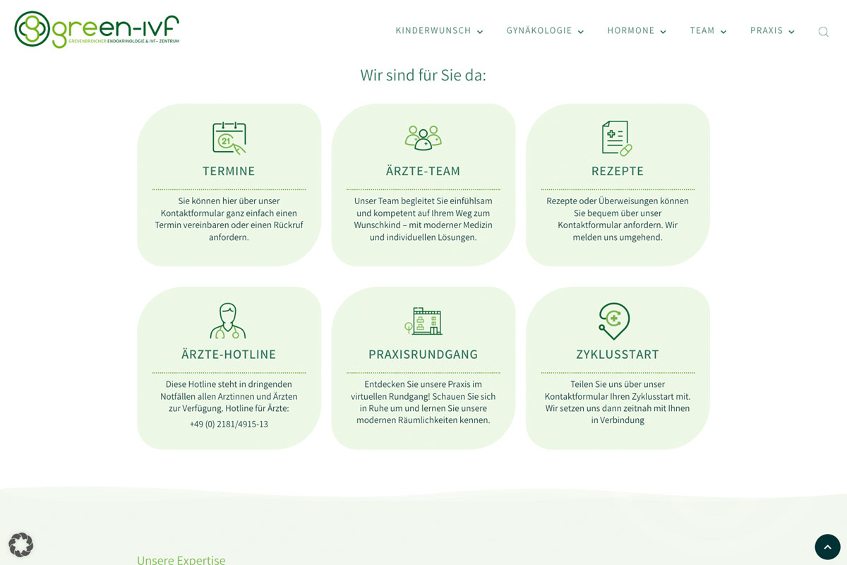 Motho Design Koeln Referenzen Fuer Arztpraxen Green Ivf Kinderwunschtherapien 05